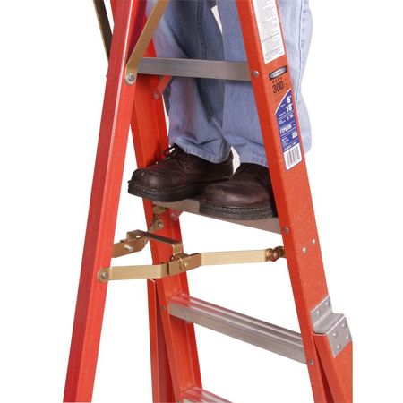 Werner 12 ft Fiberglass Tripod Stepladder, 300 lb Capacity FTP6212