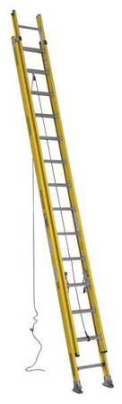 Werner 28 ft Fiberglass Extension Ladder, 375 lb Load Capacity 7128-2