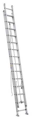 Werner 28 ft Aluminum Extension Ladder, 375 lb Load Capacity D528-2