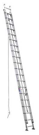 Werner 40 ft Aluminum Extension Ladder, 300 lb Load Capacity D540-2