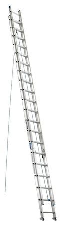 Werner 40 ft Aluminum Extension Ladder, 250 lb Load Capacity D1340-2