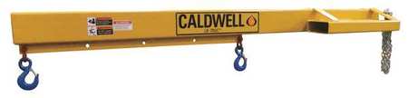 CALDWELL Forklift Boom, 8 ft, 4000 Lb, Fixed Hooks EB-40F