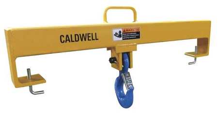 CALDWELL Forklift Beam, Fixed Hook, Cap 10,000 lb 10F-5-36
