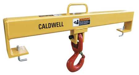 CALDWELL Forklift Beam, Swivel Hook, Cap 10,000 lb 10S-5-36