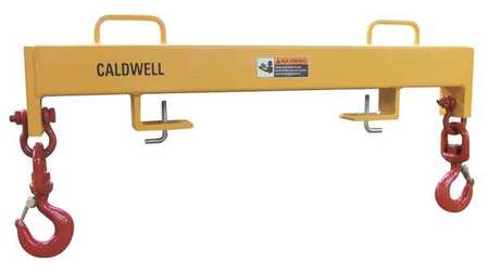 CALDWELL Forklift Beam, Dbl Swivel Hook, 10000 lb 15-5-24S