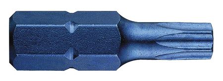 Westward Torsion Bit, SAE, 1/4", Hex, T30, 1", PK5 41D627