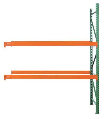 Husky Rack & Wire Pallet Rack Add-On Unit, Teardrop, Roll Formed Style, 96 in H, 123 in W, 48 in D 184809643120A