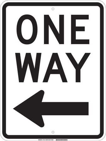 BRADY Traffic Sign, 24 in H, 18 in W, Fiberglass, Rectangle, English, 75161 75161