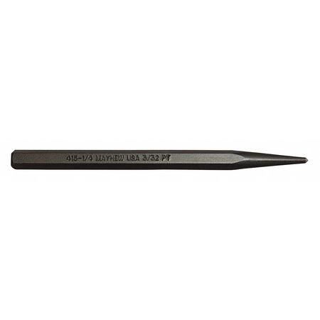 Mayhew Pro Center Punch, 4 in. L, Steel, Black Oxide 24000