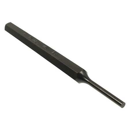 Mayhew Pro Pin Punch, 4-3/4in L, 1/8in Tip, Steel, BO 21002