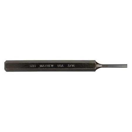 MAYHEW PRO Pin Punch, 6in L, 3/16in Tip, Steel, BO 21100