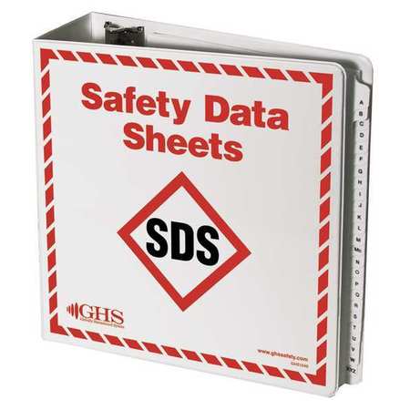 GHS SAFETY SDS Binder, With A-Z Dividers GHS1049