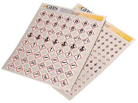 GHS SAFETY Hazard Class Decal, Variety Pack GHS1300