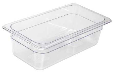 CRESTWARE Food Pan, Polycarbonate, Third, 12-3/4 In FP32