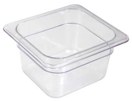 CRESTWARE Food Pan, Polycarbonate, Sixth, 7 In FP66