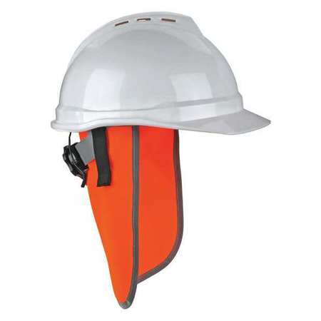 GLOWEAR BY ERGODYNE Neck Shade, For Use With Hard Hat Orange 8006