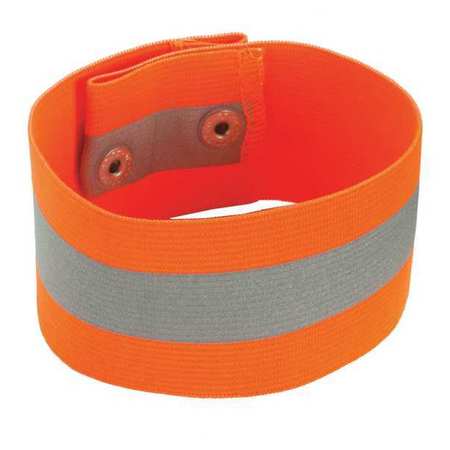 GLOWEAR BY ERGODYNE Arm/Leg Band - Button, L/XL, Orange 8001