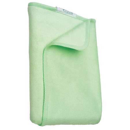 PERFECT CLEAN Silk Cleaning Cloth 12" x 12", Green, 5PK TT3030AM-G