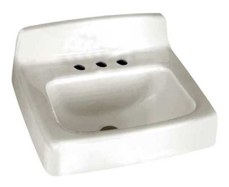 American Standard Bathroom Sink, Enameld Cast Iron, 18 In. L 4869008.020