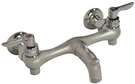 American Standard 7-3/4" to 8-1/4" Mount, Commercial 2 Hole Straight Service Sink Faucet 8350235.004