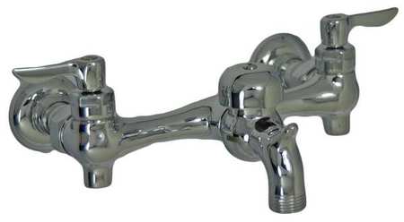 American Standard 7-3/4" to 8-1/4" Mount, Commercial 2 Hole Straight Service Sink Faucet 8350243.002