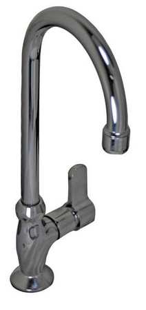 AMERICAN STANDARD Manual, Single Hole Only Mount, Commercial 1 Hole Gooseneck Bar Faucet 7100241H.002