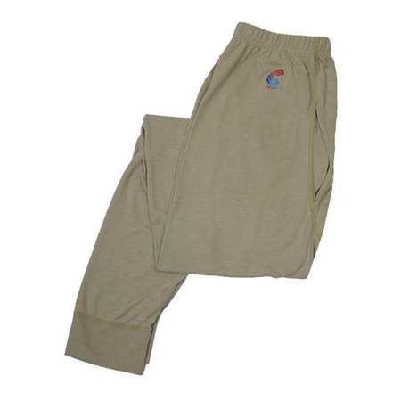 NATIONAL SAFETY APPAREL FR Long Underwear, Khaki, XL U51FRSRXL