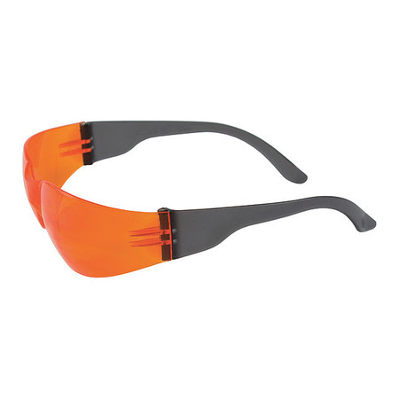 Bouton Optical Safety Glasses, Orange Scratch-Resistant 250-01-0004