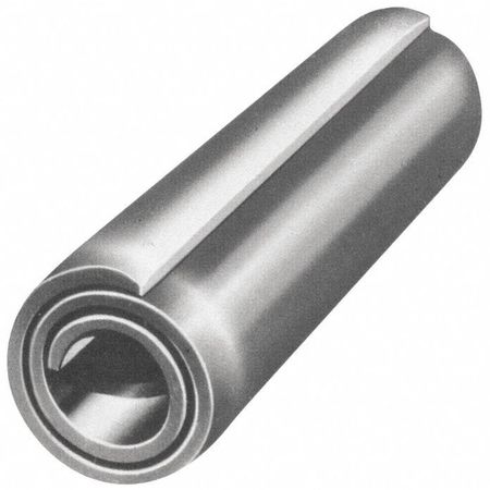 ZORO SELECT Spring Pin, Coiled, 5/16 in Pin Dia, 1-3/4 in Shank Lg, Steel, Plain Finish, 5 PK U39140.031.0200