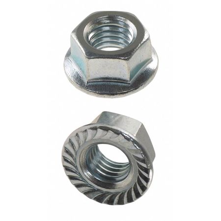Zoro Select Lock Nut, #6-32, Steel, Grade A, Zinc Plated, 11/64 in Ht, 100 PK U11610.013.0001