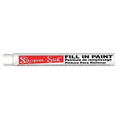 MARKAL Paint Crayon, Fine Tip, White Color Family 51120