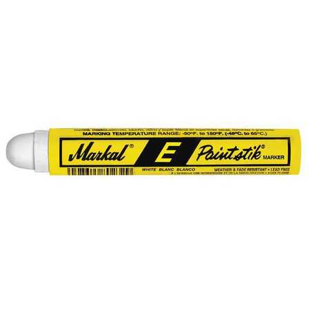 Markal Paint Crayon, Large Tip, White Color Family 88620