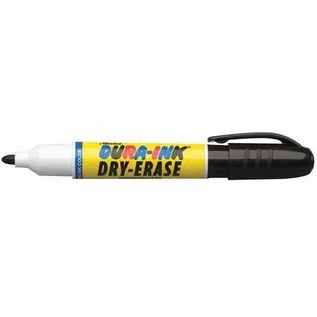 MARKAL Dry Erase Marker, Barrel Type, Black 96571
