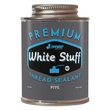 JOMAR VALVE Pipe Thread Sealant 32 fl oz, Brush-Top Can, White Stuff, White, Paste 400-005