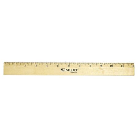 WESTCOTT Ruler, Wood, 12 In 05011