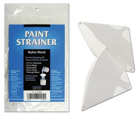 DEROYAL Cone Paint Strainer, Nylon Mesh, PK4 NS-4P
