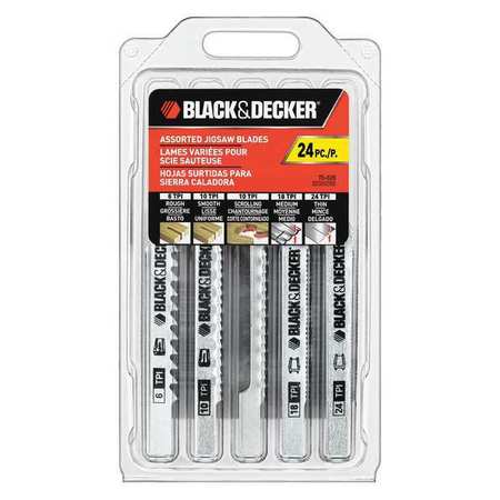 BLACK & DECKER 24 Pack Jigsaw Blade Set 75-626