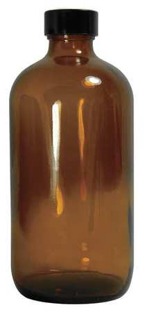 QORPAK Precleaned Bottle, 8 oz, Glass, Round, PK108 GLC-07149