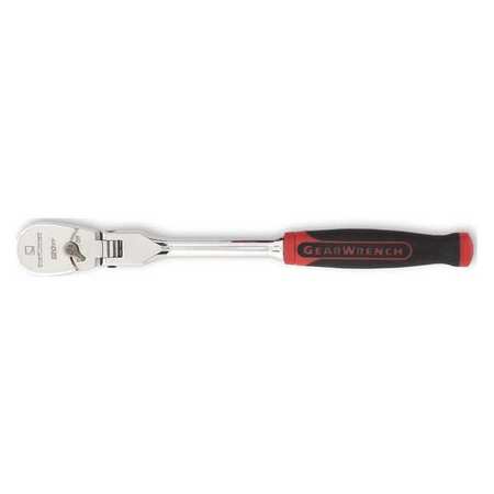 Gearwrench 1/4" Drive 60 Geared Teeth Teardrop Head Style Ratchet, 8.18" L, Full Polished Chrome Finish 81009P