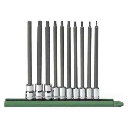 GEARWRENCH 10 Piece 1/4" & 3/8" Drive Long Torx® Bit Socket Set 80588