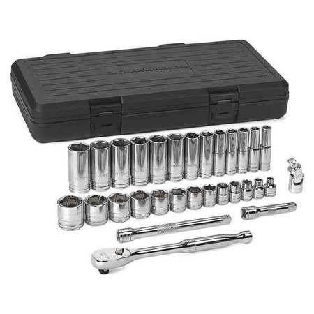 GEARWRENCH 3/8" Drive Mechanics Tool Set SAE 30 Pieces 1/4" to 1" , Chorme 80569