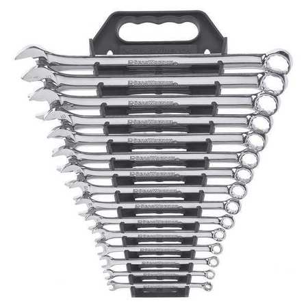 Gearwrench 15 Piece 12 Point Long Pattern Combination SAE Wrench Set 81901