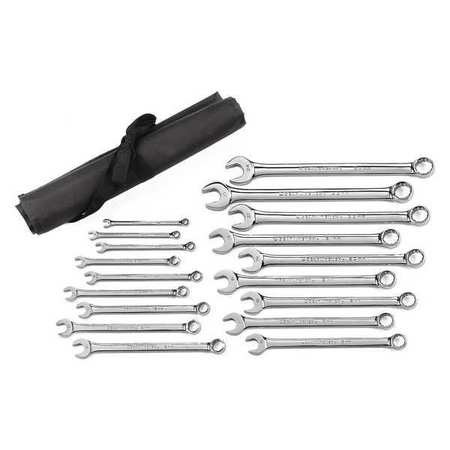GEARWRENCH 18 Piece 12 Point Long Pattern Combination Metric Wrench Set 81920
