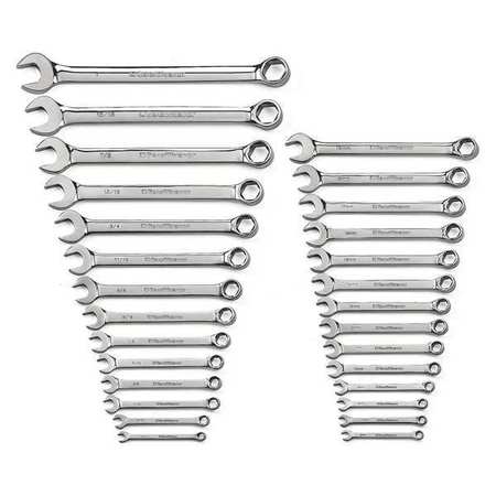 Gearwrench 28 Piece 6 Point Combination SAE/Metric Wrench Set 81923