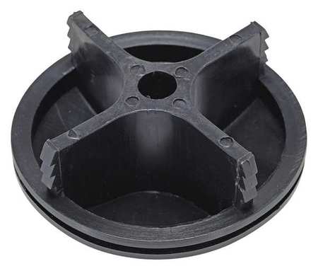 Vestil Bollard Cap, 4-17/64in. Inside Dia., 1 lb. BOL-CAP-4.5-P