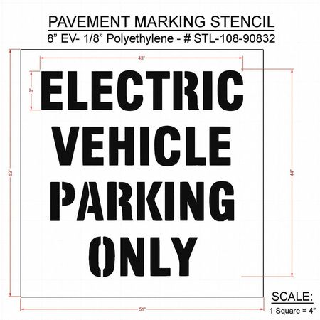 Rae Pavement Stencil, 52"H, 51"W, 0.125" Thick STL-108-90832