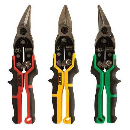 DEWALT Aviation Snip Set, Left/Right/Straight, 10 in, Forged steel DWHT14676