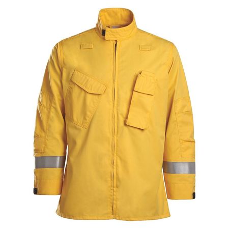 WORKRITE FIRE SERVICE Flame-Resistant Jacket, Yellow, L FW81YL LG 0R
