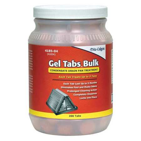 Nu-Calgon Condensate Pan Treatment, Gel Tablet, Red 4185-04