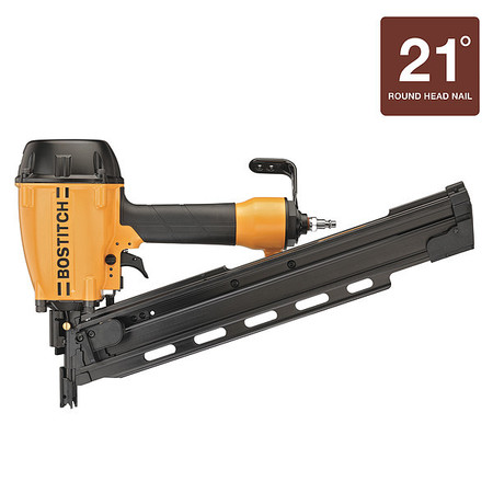 BOSTITCH Air Nailer, 21 deg. Collation Angle BTF83PL